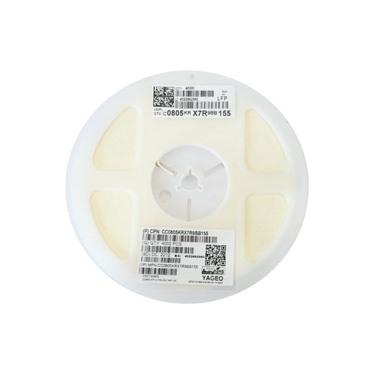 YAGEO 1500nf 1.5uf 50V 0805 SMD Capacitor (Pack of 4000) - Electra Traders | Electronic Components & Gadgets India