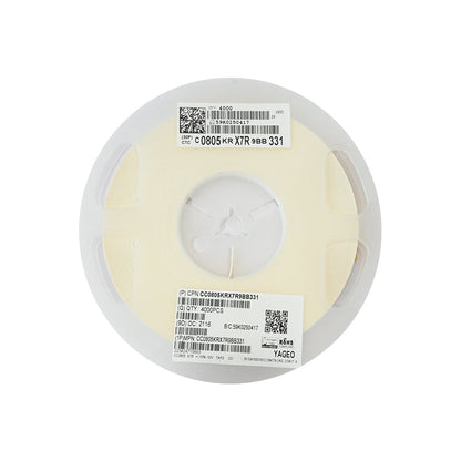 YAGEO 330pf 0.33nf 50V 0805 SMD Capacitor (Pack of 4000) - Electra Traders | Electronic Components & Gadgets India