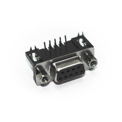 DB9 Female Right Angle Connector Through Hole - Electra Traders | Electronic Components & Gadgets India