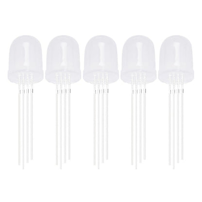 Diffused RGB Common Anode LED â€“ 10mm Tricolor - Electra Traders | Electronic Components & Gadgets India