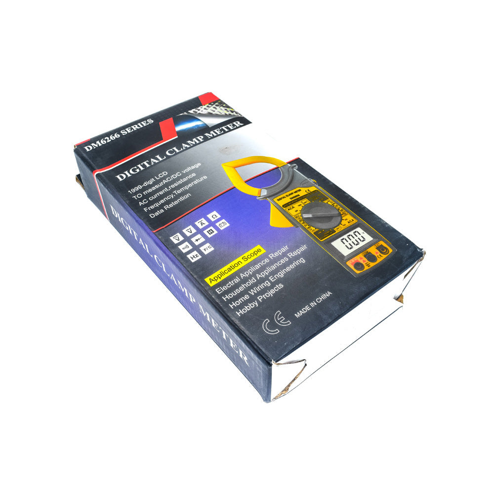 DM6266 Digital Clamp Meter AC/DC Current Voltage measurement Digital Multimeter - Electra Traders | Electronic Components & Gadgets India