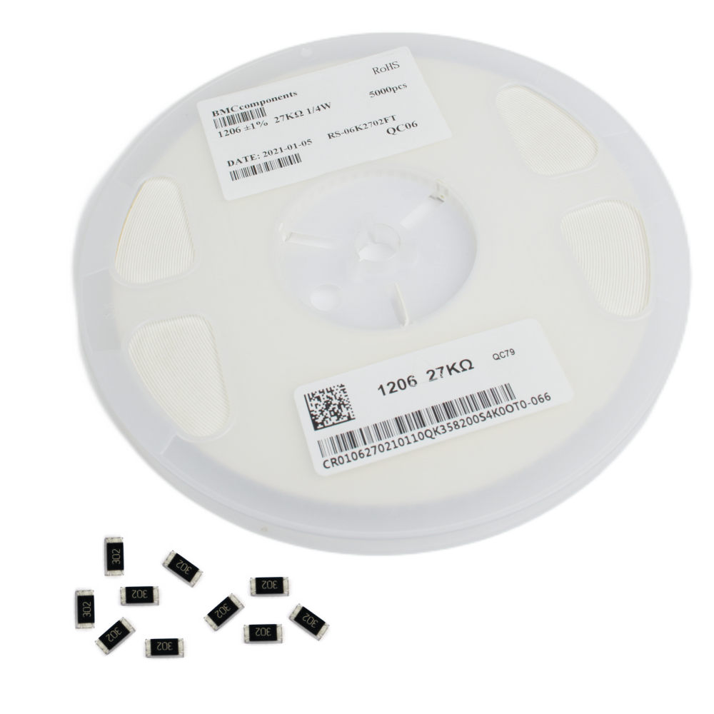 1.2 ohm (1R20) 1% SMD Resistor 1206 (Reel of 5000) - Electra Traders | Electronic Components & Gadgets India