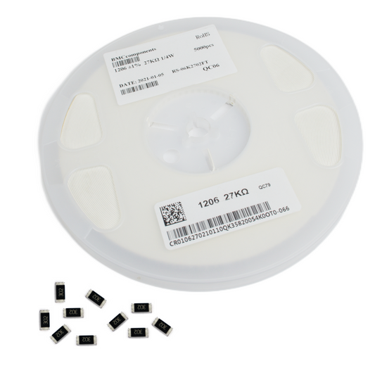 1.3 ohm (1R30) 1% SMD Resistor 1206 (Reel of 5000) - Electra Traders | Electronic Components & Gadgets India