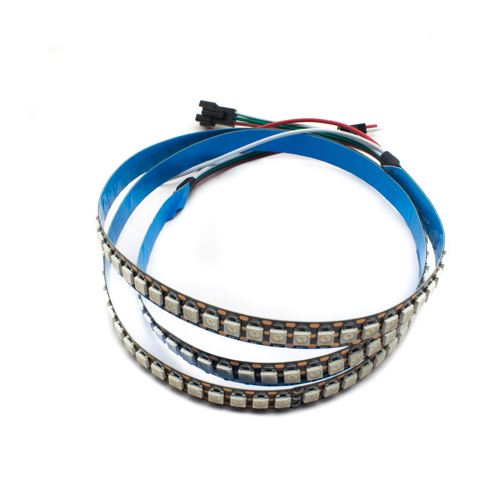 WS2812B 144 LEDs/m RGB Addressable LED Pixel Strip Light 5V DC Programmable - Electra Traders | Electronic Components & Gadgets India