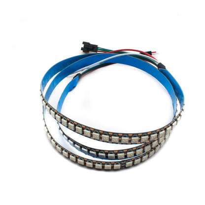 WS2812B 144 LEDs/m RGB Addressable LED Pixel Strip Light 5V DC Programmable - Electra Traders | Electronic Components & Gadgets India
