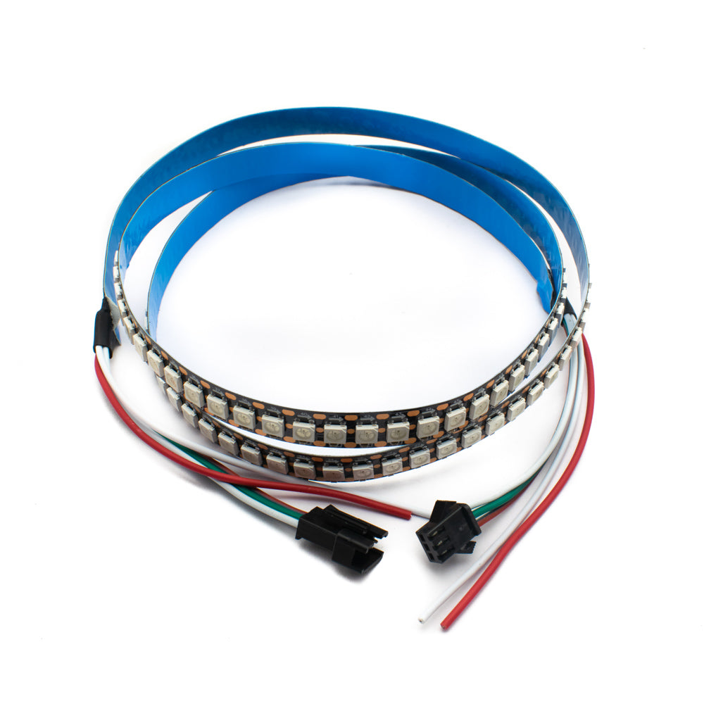 WS2812B 144 LEDs/m RGB Addressable LED Pixel Strip Light 5V DC Programmable - Electra Traders | Electronic Components & Gadgets India