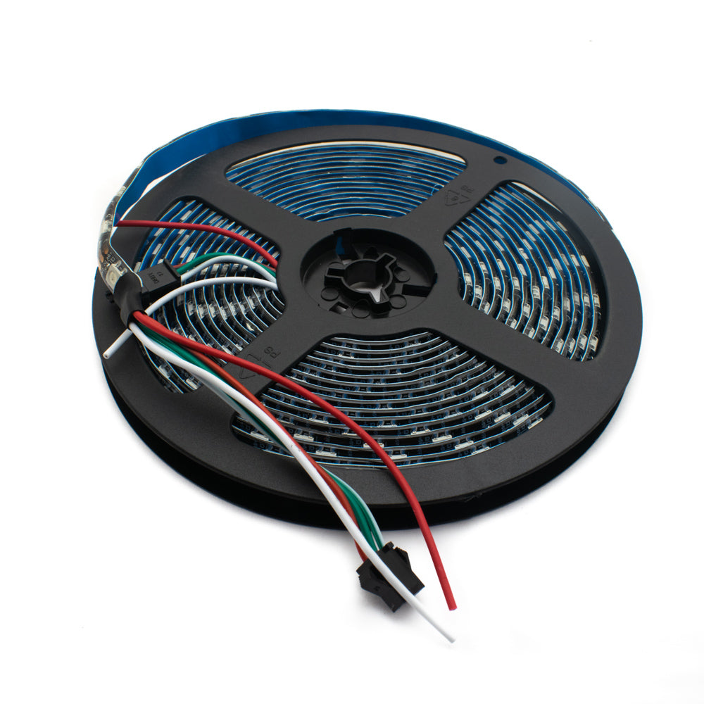 DC 5V WS2812B Addressable LED Strip 5 meter (IP65 Waterproof) 60 LEDs/m - Electra Traders | Electronic Components & Gadgets India