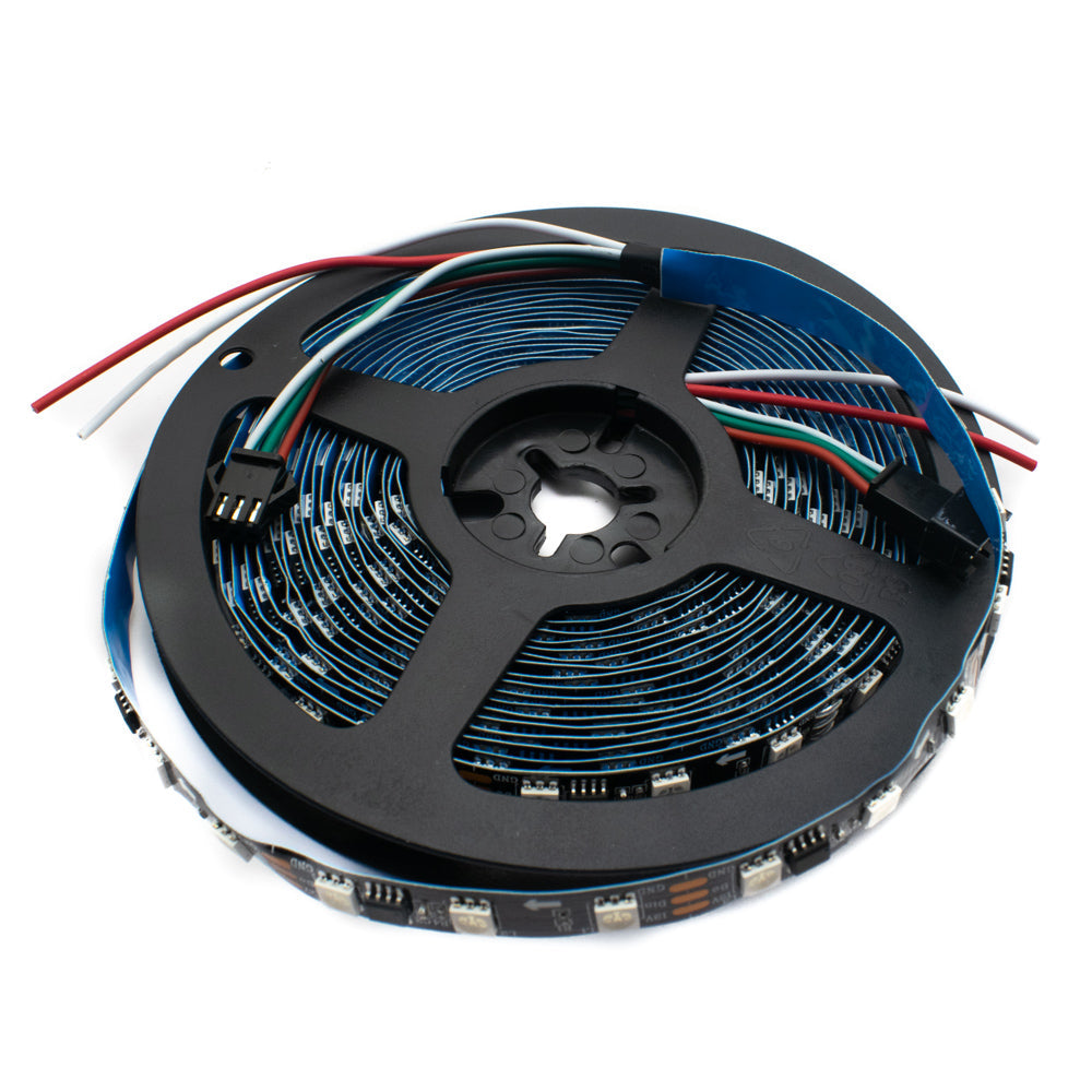 WS2811 60 LEDs/m RGB Addressable LED Pixel Strip Light 12V DC Programmable (Non-Waterproof) 5 Meter - Electra Traders | Electronic Components & Gadgets India