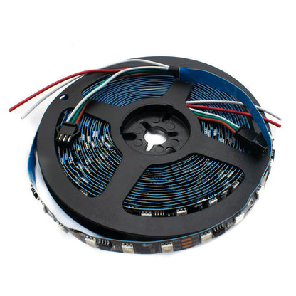 2811 60 LEDs/m 5 Meter RGB Addressable LED Pixel Strip Light 12V DC Programmable (Waterproof) - Electra Traders | Electronic Components & Gadgets India