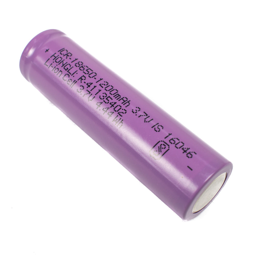 1200mAh ICR18650 3.7V Lithium-Ion Battery - Electra Traders | Electronic Components & Gadgets India