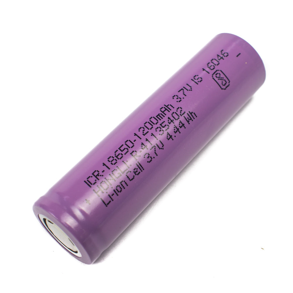 1200mAh ICR18650 3.7V Lithium-Ion Battery - Electra Traders | Electronic Components & Gadgets India