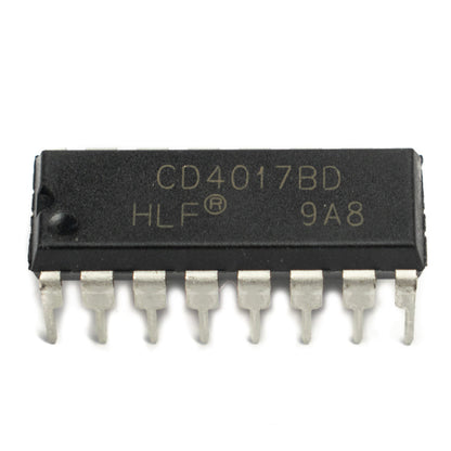 CD4017 Decade Counter IC DIP-16 Package - Electra Traders | Electronic Components & Gadgets India