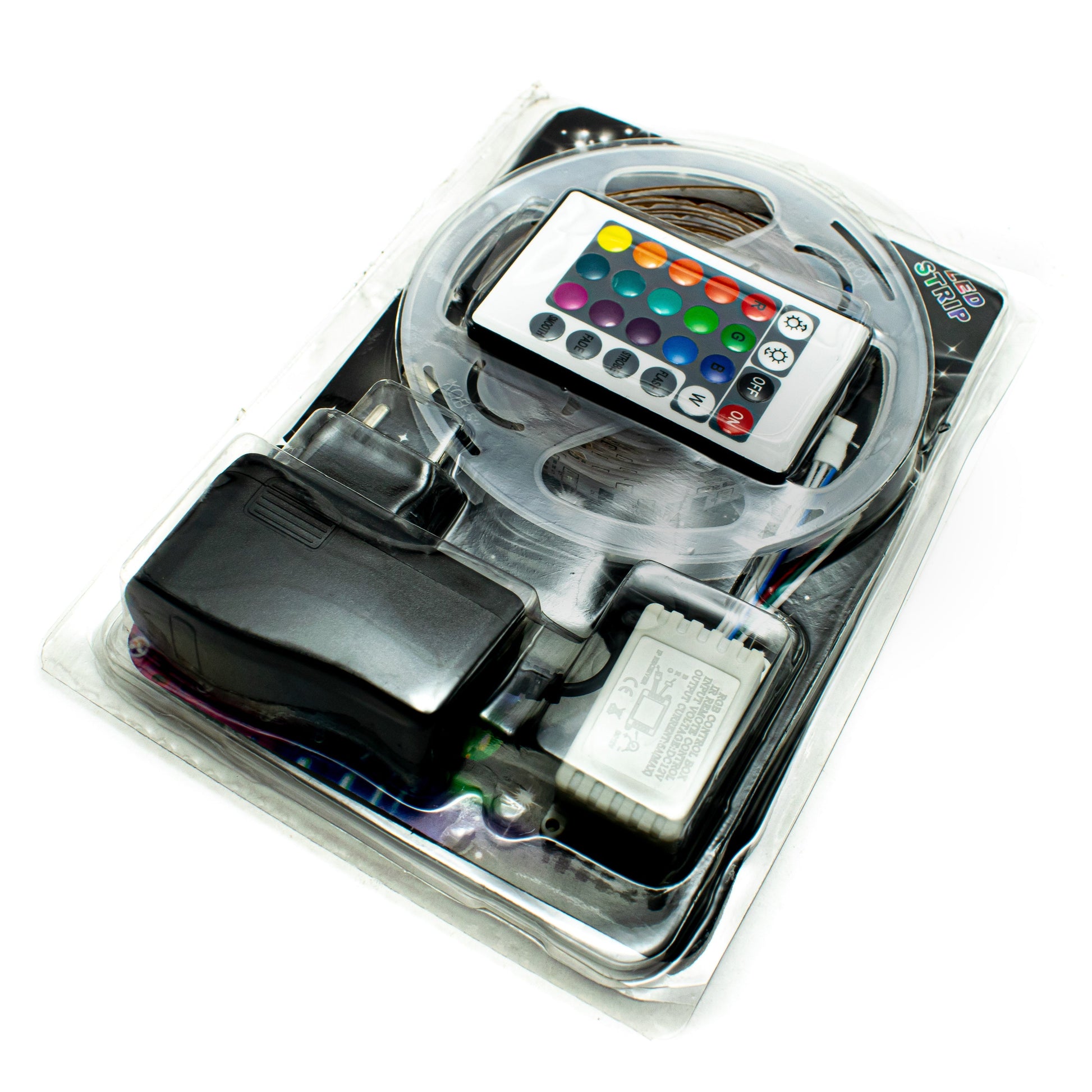 RGB LED Strip Waterproof (4 Meter) Set with Remote Control - Electra Traders | Electronic Components & Gadgets India