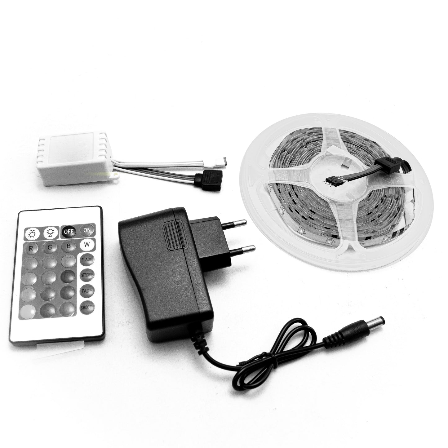 RGB LED Strip Waterproof (4 Meter) Set with Remote Control - Electra Traders | Electronic Components & Gadgets India