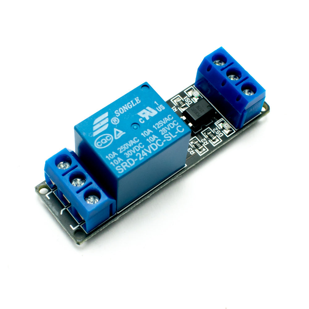 24V 10A Single Channel Relay Module with Optocoupler - Electra Traders | Electronic Components & Gadgets India
