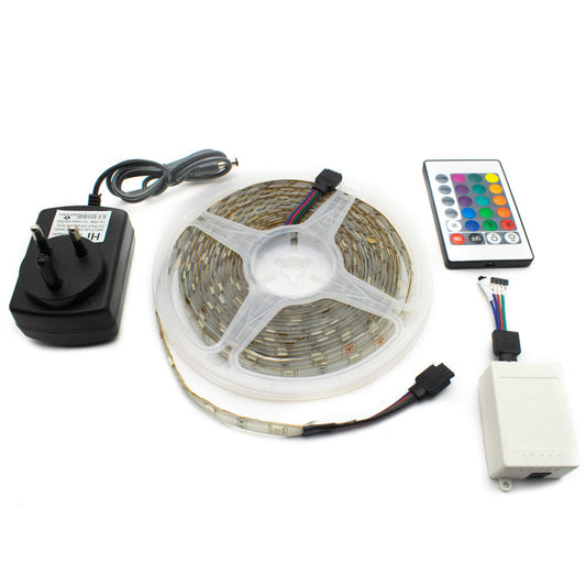 Good Quality Waterproof RGB LED Strip with Remote and Controller - Electra Traders | Electronic Components & Gadgets India
