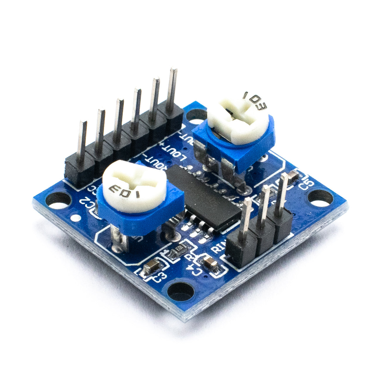 PAM8406 Class -D Audio Amplifier Module With Volume Control Potentiometer - Electra Traders | Electronic Components & Gadgets India