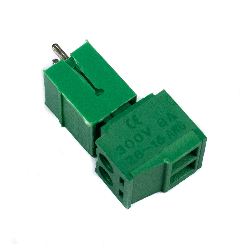 2 Pin Plugin Terminal Right Angle 3.81mm Male-Female Pair - Electra Traders | Electronic Components & Gadgets India