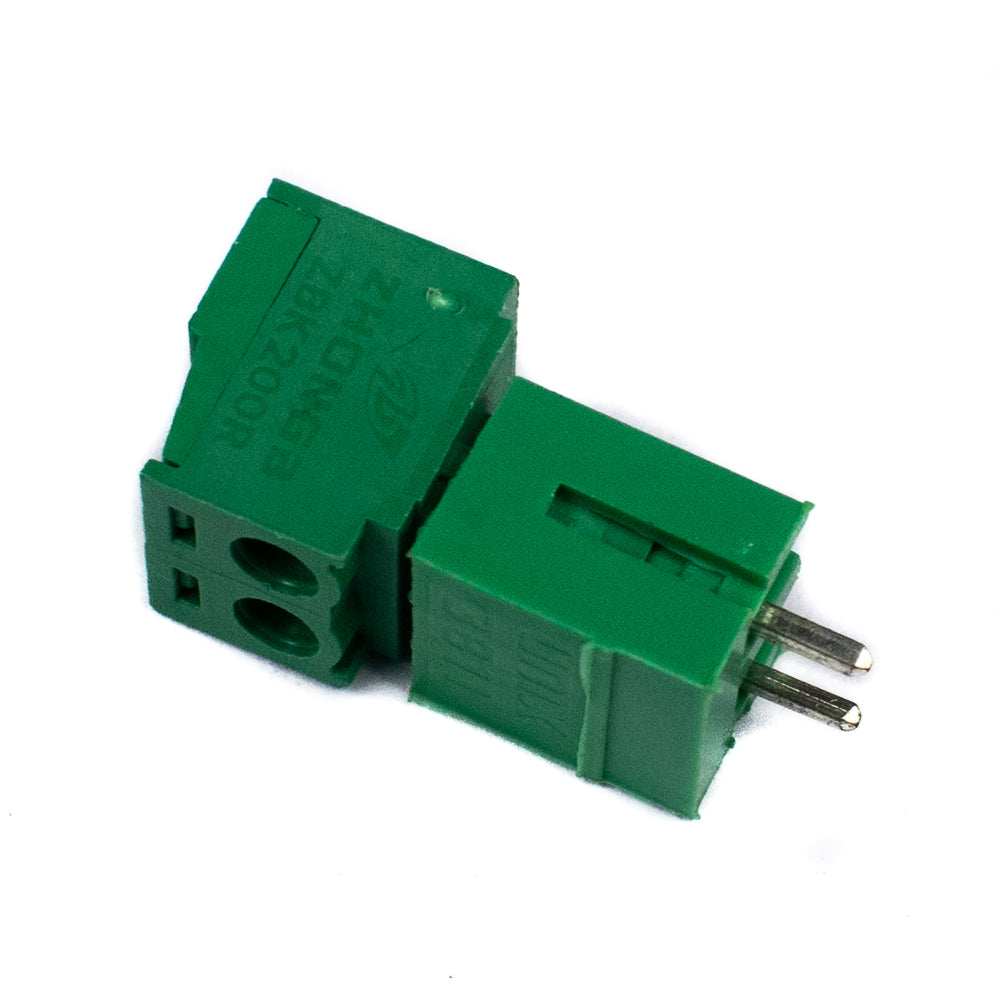 2 Pin Plugin Terminal Right Angle 3.81mm Male-Female Pair - Electra Traders | Electronic Components & Gadgets India
