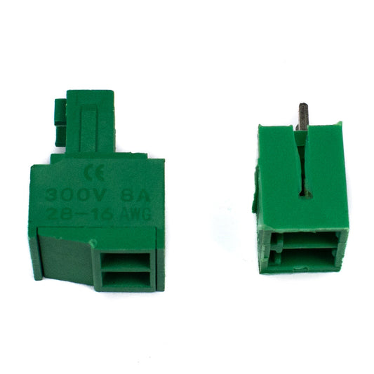 2 Pin Plugin Terminal Right Angle 3.81mm Male-Female Pair - Electra Traders | Electronic Components & Gadgets India