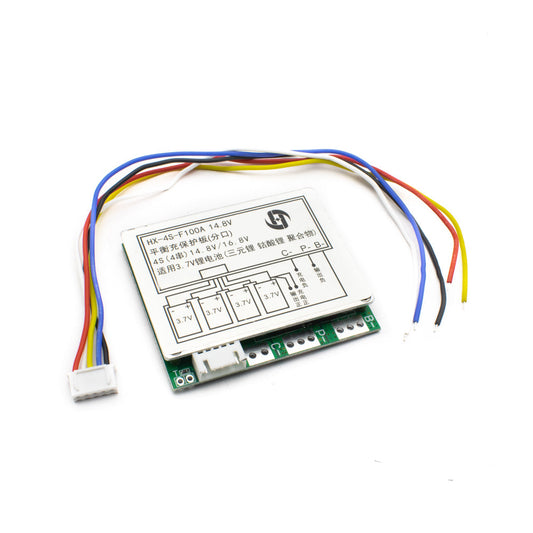 4S 14.8V 100A with Balance Charging Li-ion 18650 battery BMS Protection - Electra Traders | Electronic Components & Gadgets India