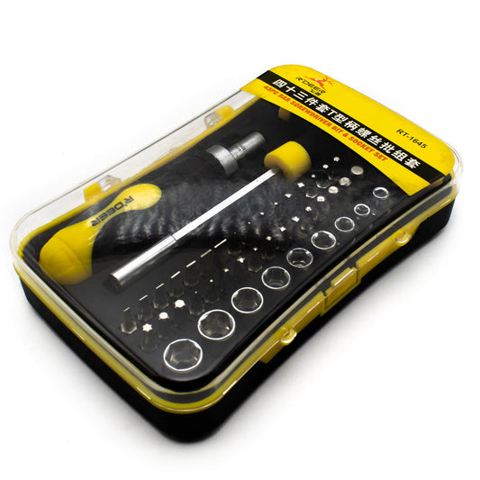 R'DEER (Flying Deer) 43 in 1 Multifunction Ratchet Screwdriver Set (RT-1645 ) - Good Quality - Electra Traders | Electronic Components & Gadgets India