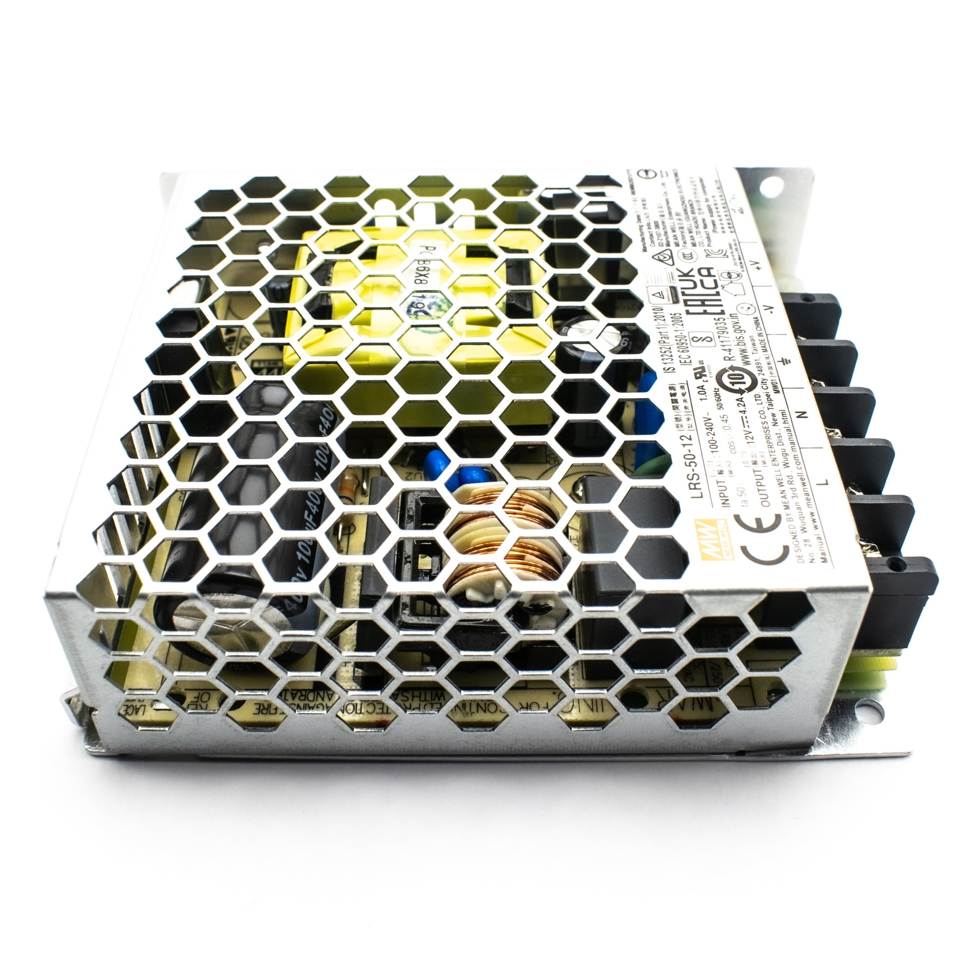 12V 50W Meanwell SMPS (LRS-50-12) - Electra Traders | Electronic Components & Gadgets India