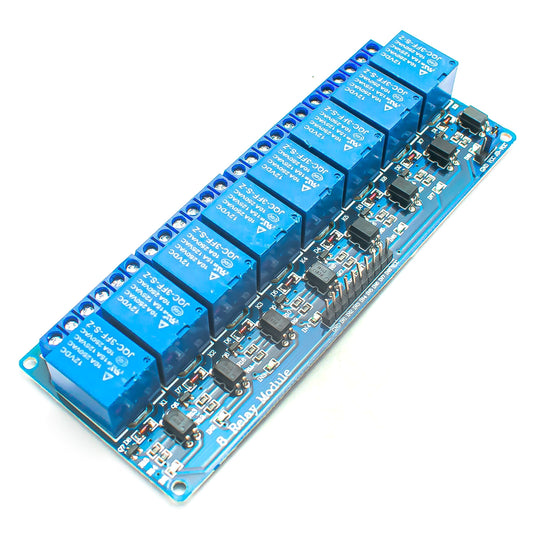 12V 8 Channel Relay Module with Optocoupler - Electra Traders | Electronic Components & Gadgets India