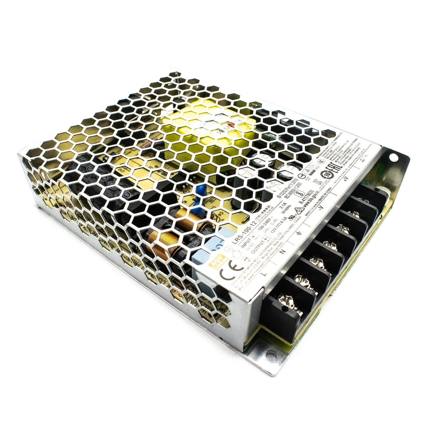 12V 102W Meanwell SMPS (LRS-100-12) - Electra Traders | Electronic Components & Gadgets India