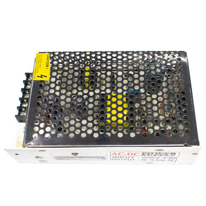 5V 10A SMPS 50W AC-DC Metal Power Supply - Electra Traders | Electronic Components & Gadgets India