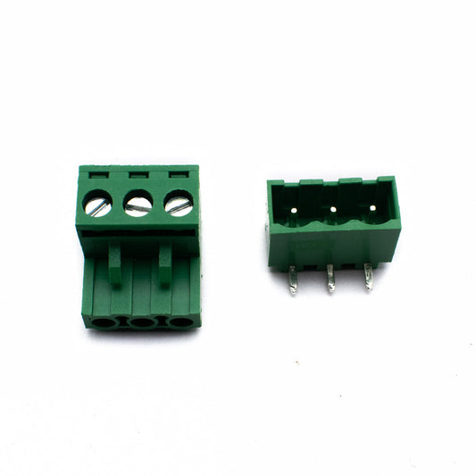 3 Pin Male-Female Pair Plug-in Screw Terminal Block Connector Box Type - Electra Traders | Electronic Components & Gadgets India