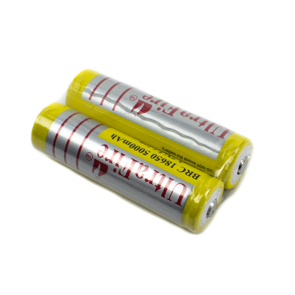 Ultrafire 3.7V 5000mAh BRC 18650 Lithium Ion Battery Pair with Tip Top - Electra Traders | Electronic Components & Gadgets India