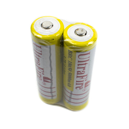 Ultrafire 3.7V 5000mAh BRC 18650 Lithium Ion Battery Pair with Tip Top - Electra Traders | Electronic Components & Gadgets India