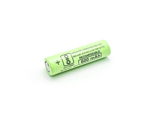 3.7V 600mAh 14500 Lithium-Ion Battery - Electra Traders | Electronic Components & Gadgets India