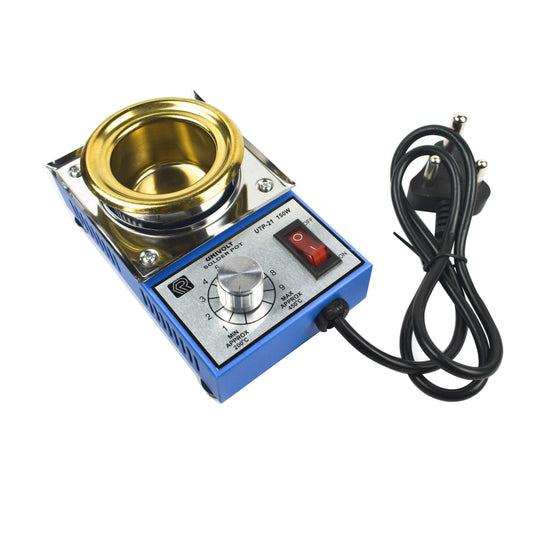 UNIVOLT UTP-21 150W 50mm Solder Pot - Electra Traders | Electronic Components & Gadgets India