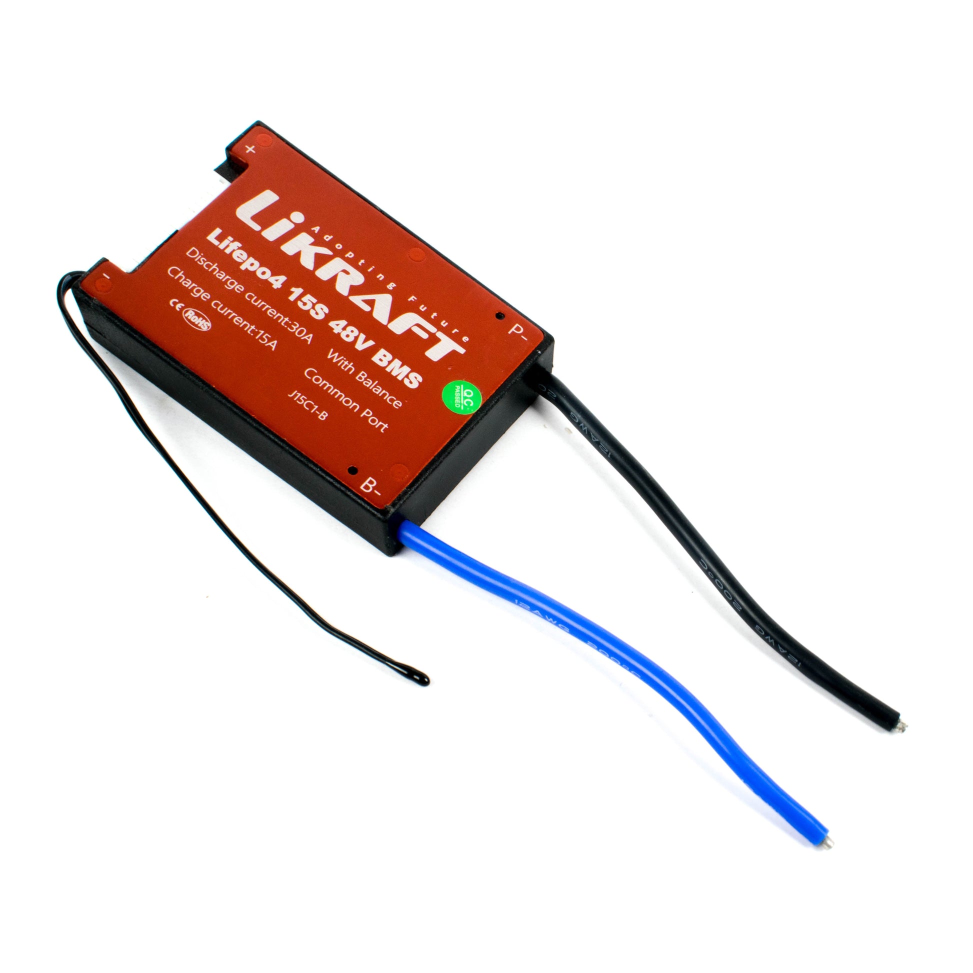 15S 48V 30A LiFePO4 Battery BMS Waterproof with Balance Charging - Electra Traders | Electronic Components & Gadgets India