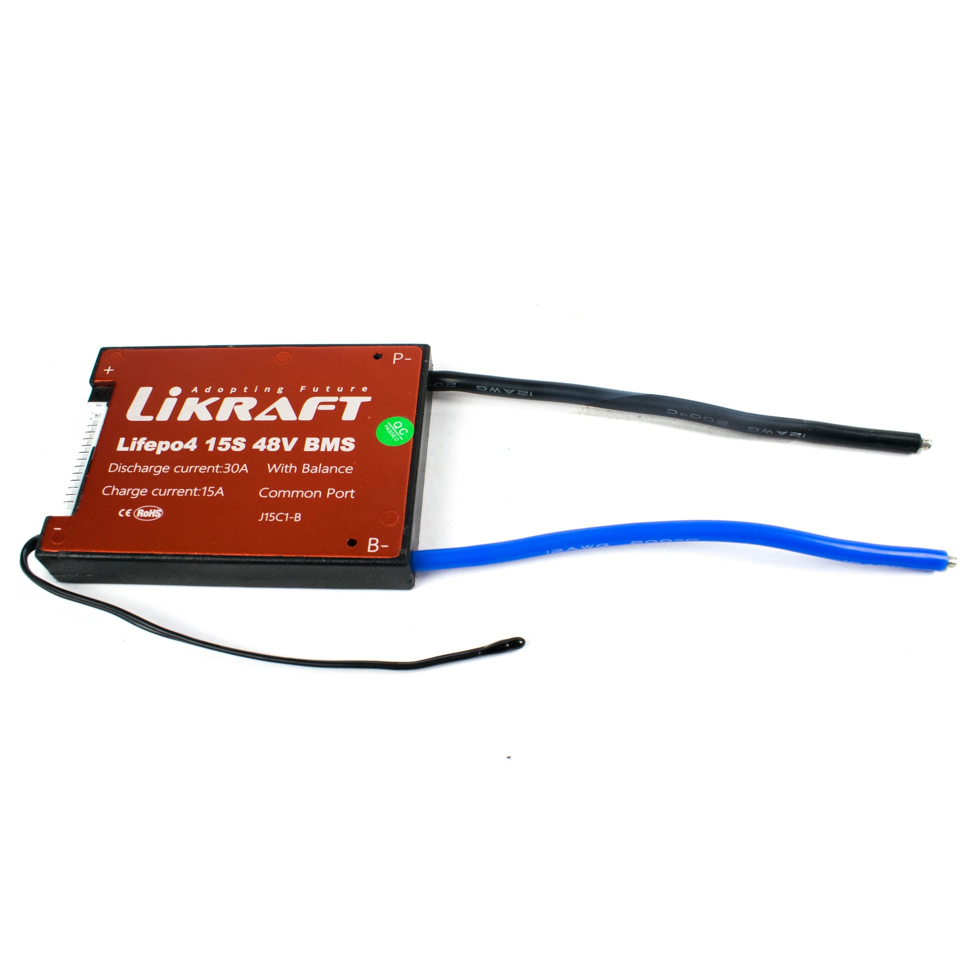 15S 48V 30A LiFePO4 Battery BMS Waterproof with Balance Charging - Electra Traders | Electronic Components & Gadgets India