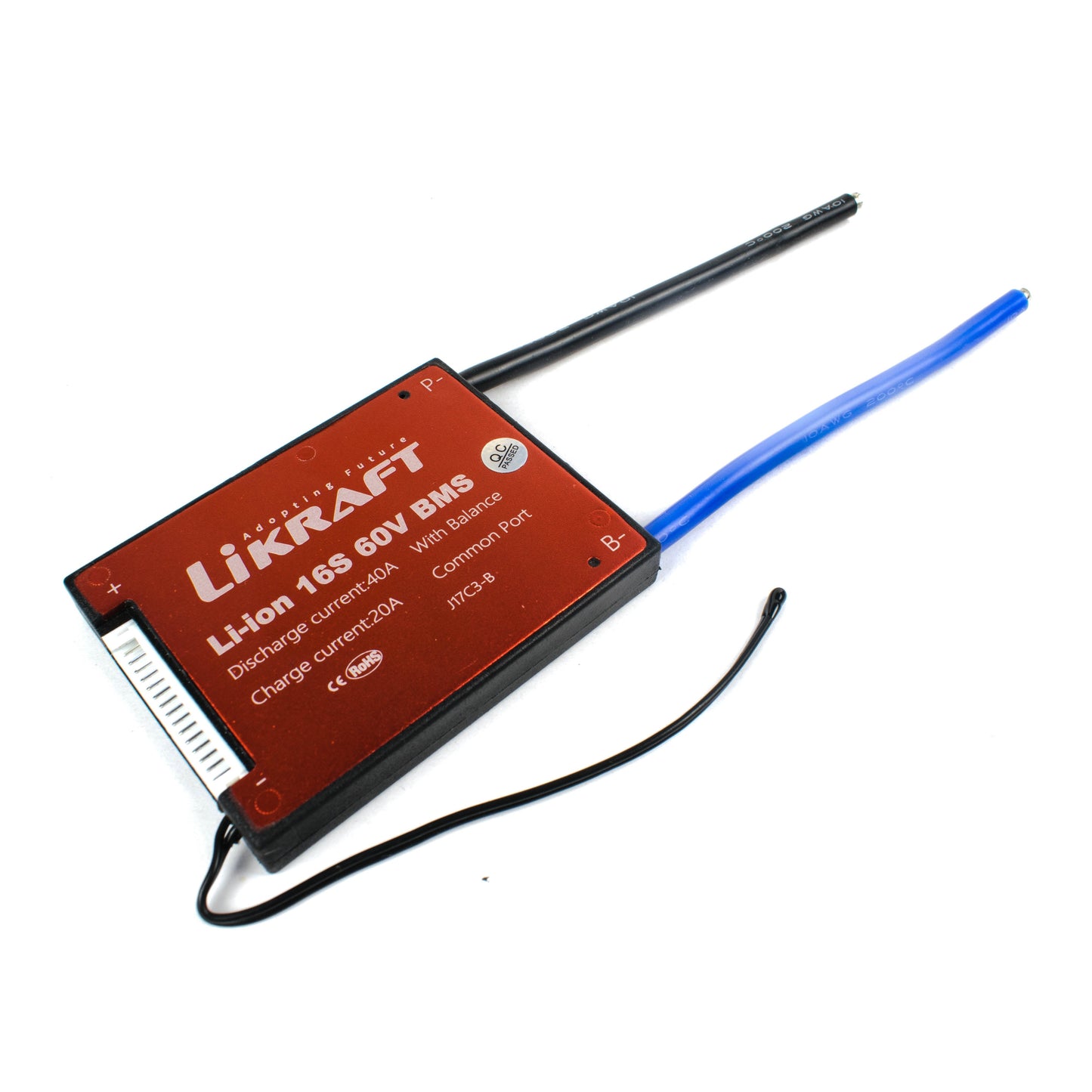 16S 60V 40A Lithium Ion Battery BMS Waterproof with Balance Charging - Electra Traders | Electronic Components & Gadgets India