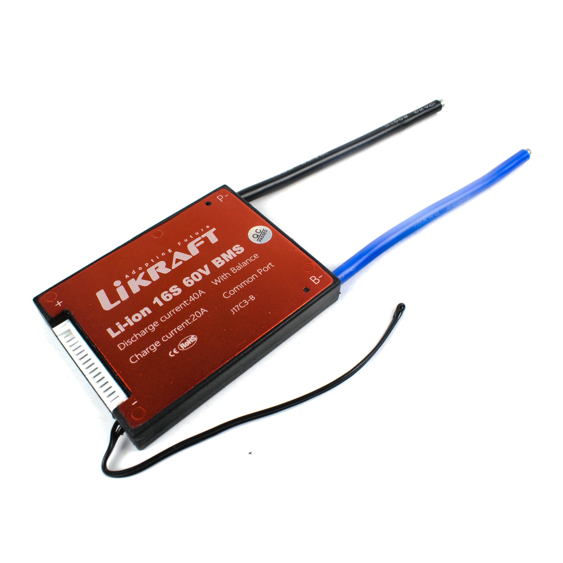 16S 60V 40A Lithium Ion Battery BMS Waterproof with Balance Charging - Electra Traders | Electronic Components & Gadgets India