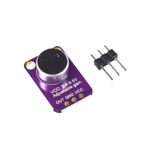 MAX4466 Electret Microphone Amplifier with Adjustable Gain Module - Electra Traders | Electronic Components & Gadgets India