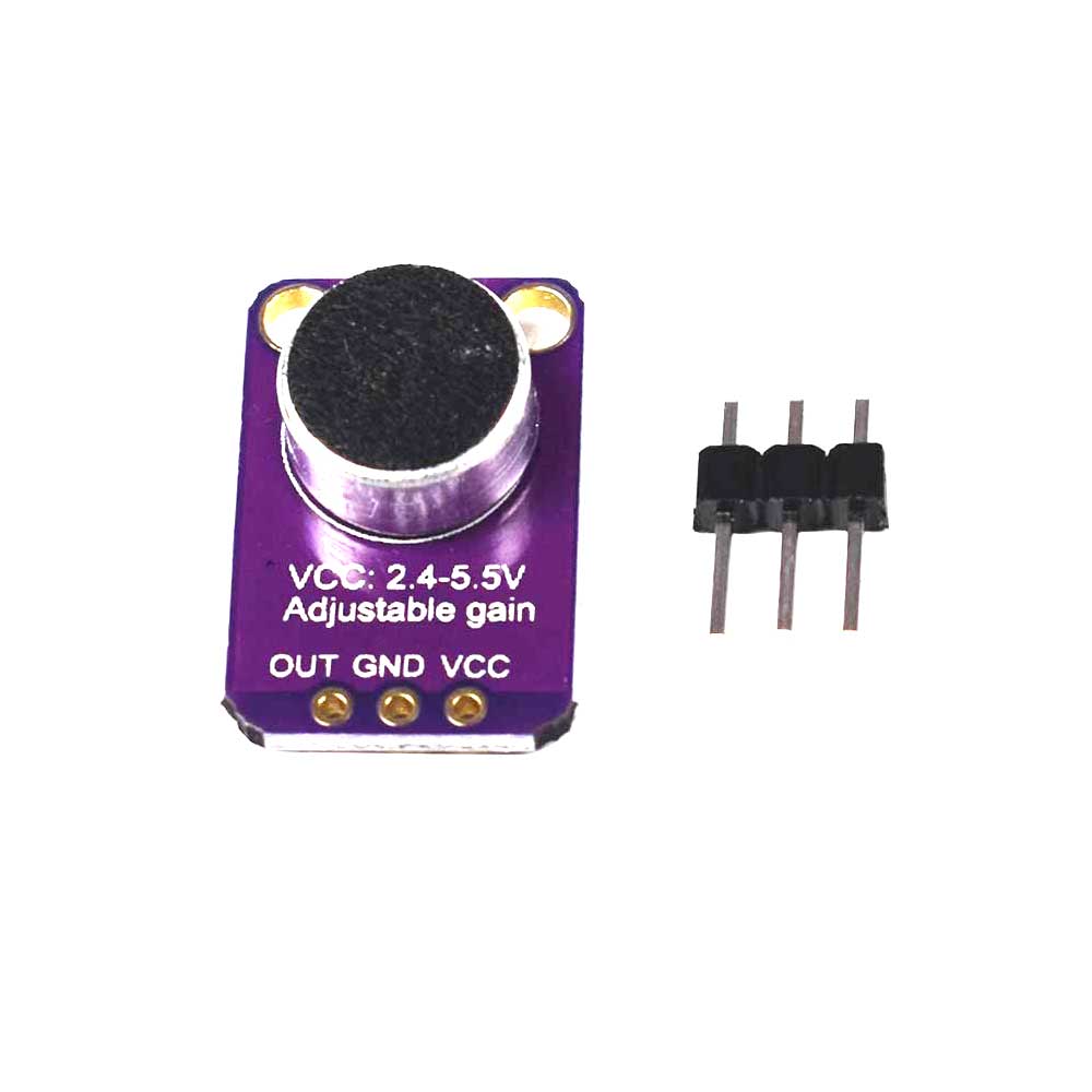 MAX4466 Electret Microphone Amplifier with Adjustable Gain Module - Electra Traders | Electronic Components & Gadgets India
