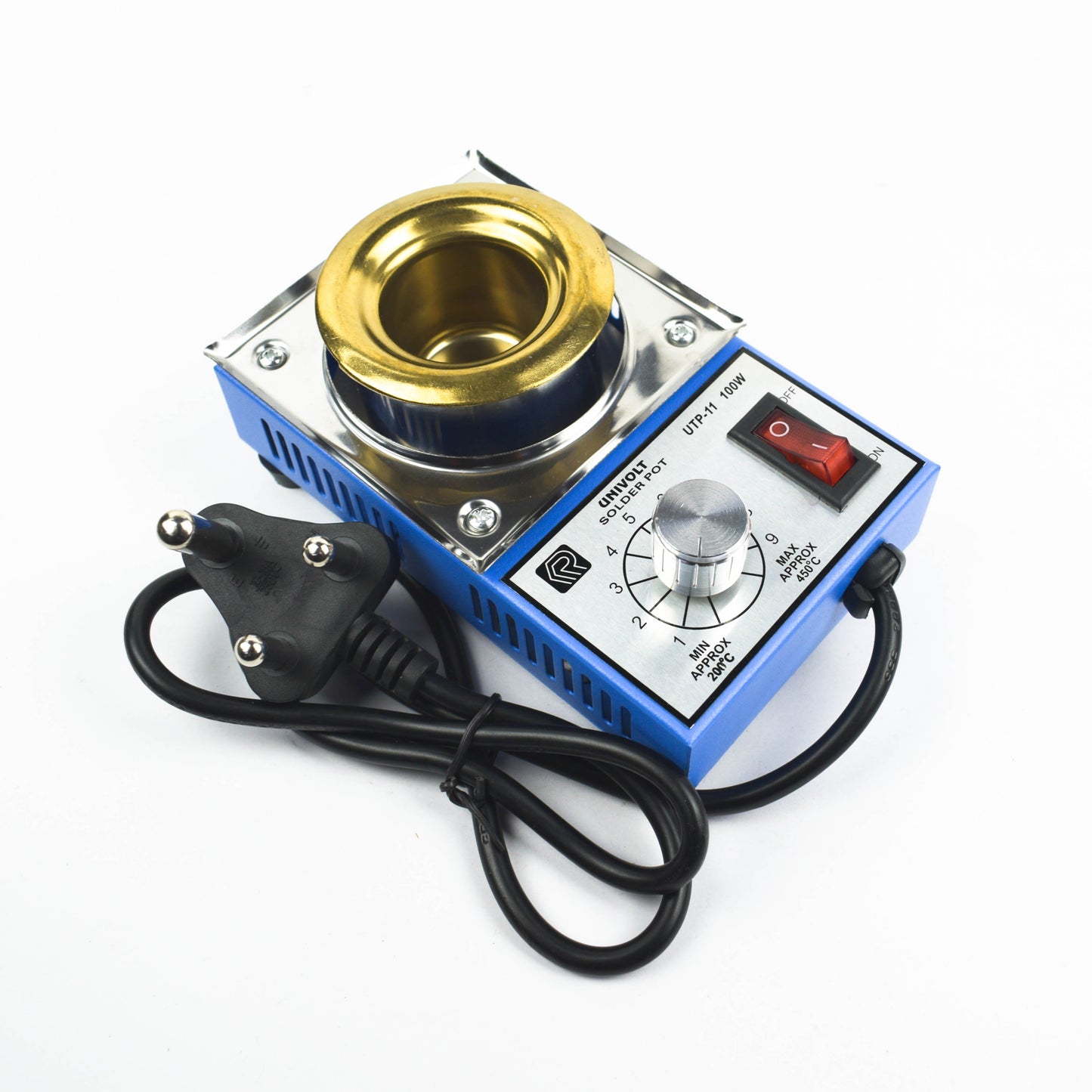 UNIVOLT UTP-11 100W 38mm Solder Pot - Electra Traders | Electronic Components & Gadgets India