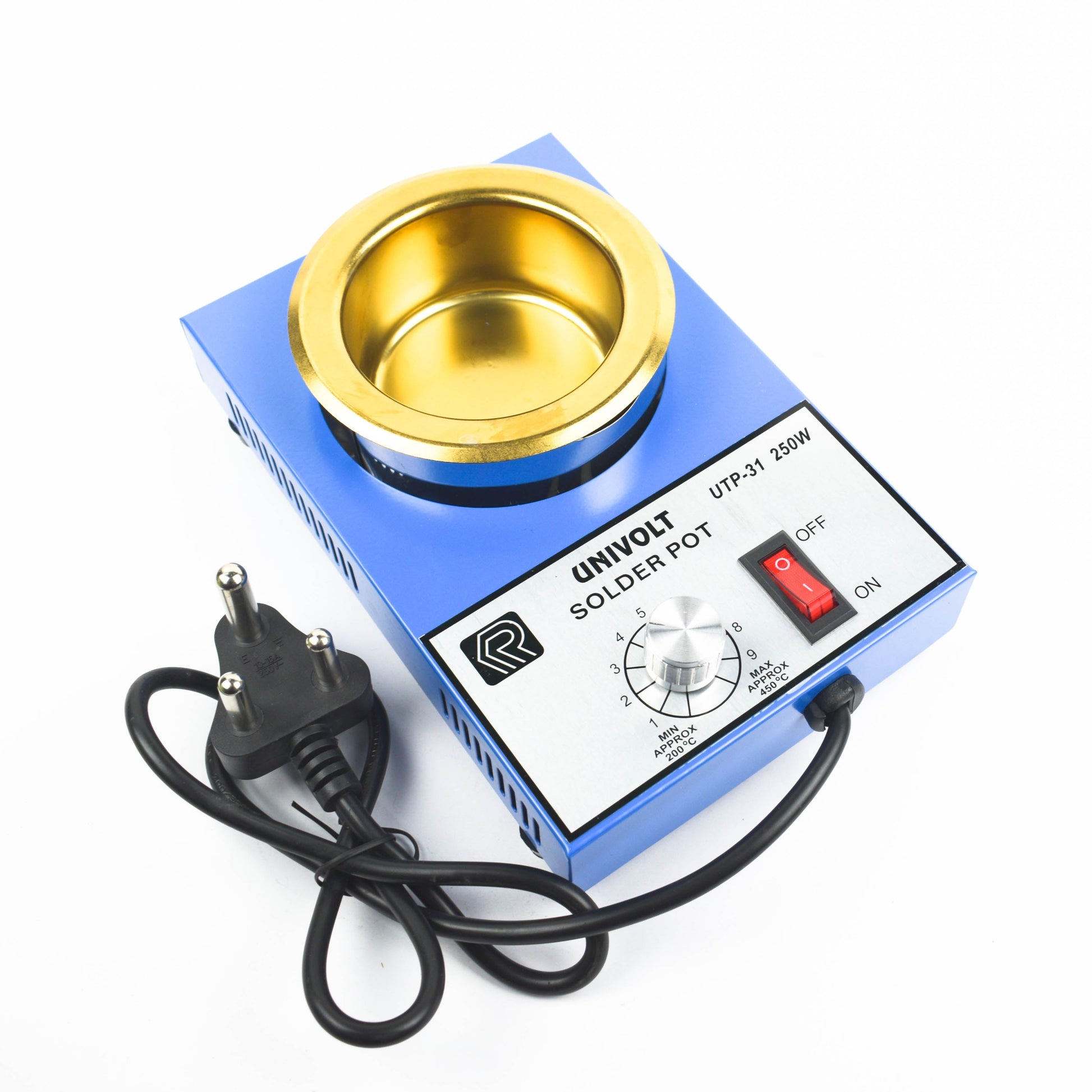 UNIVOLT UTP-31 250W 80mm Solder Pot - Electra Traders | Electronic Components & Gadgets India
