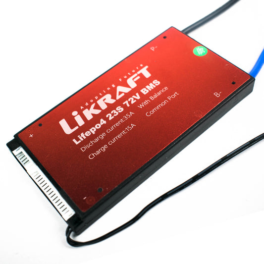 23S 72V 35A LiFePO4 Battery BMS Waterproof with Balance Charging - Electra Traders | Electronic Components & Gadgets India