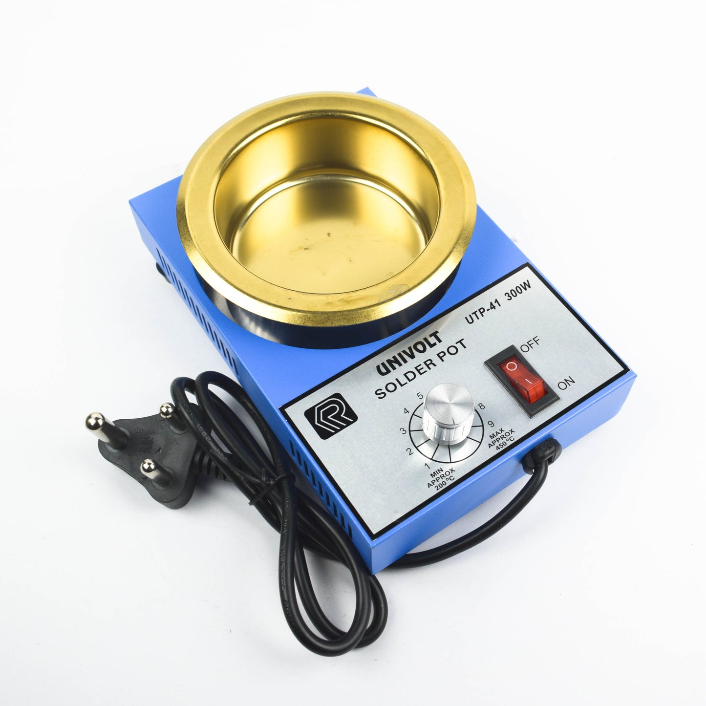 UNIVOLT UTP-41 300W 100mm Solder Pot - Electra Traders | Electronic Components & Gadgets India
