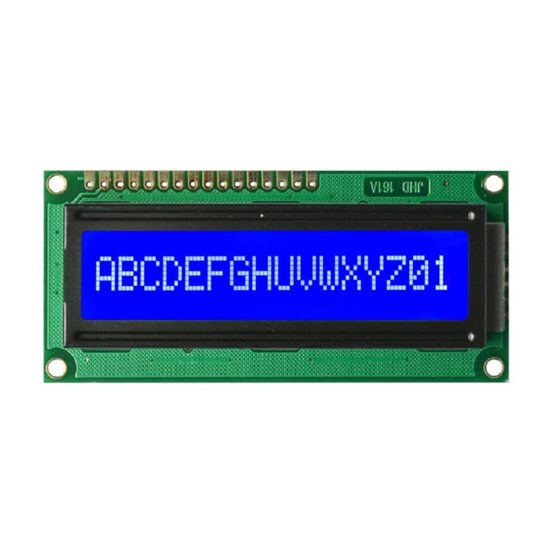 JHD 16—1 Character LCD Display With Blue Backlight - Electra Traders | Electronic Components & Gadgets India