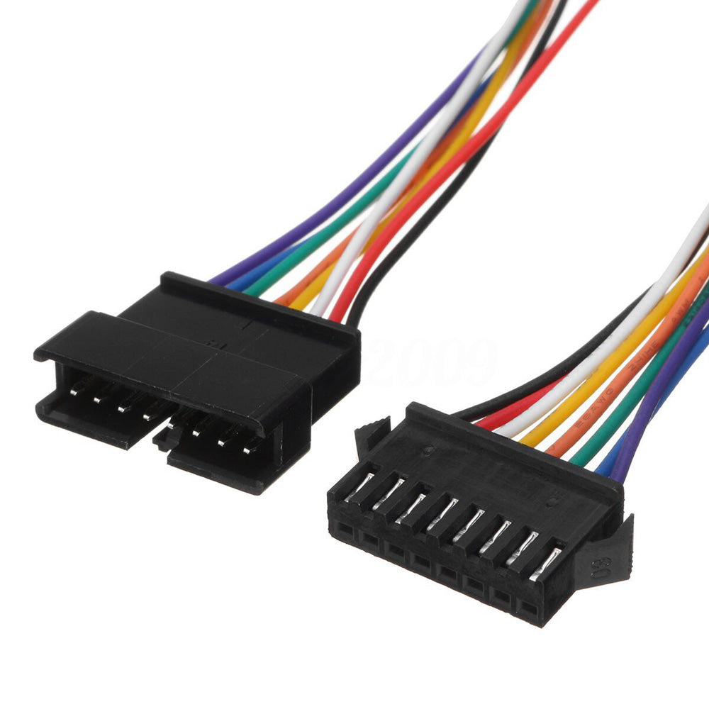 JST SM 10 Pin Plug Male and Female Connector Adapter with 250 mm Electrical Cable Wire for LED Light - Electra Traders | Electronic Components & Gadgets India