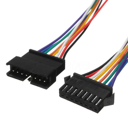 JST SM 10 Pin Plug Male and Female Connector Adapter with 250 mm Electrical Cable Wire for LED Light - Electra Traders | Electronic Components & Gadgets India