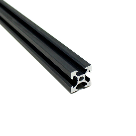 1000 mm 20X20 4 V Slot Aluminium Extrusion Profile (Black) - Electra Traders | Electronic Components & Gadgets India