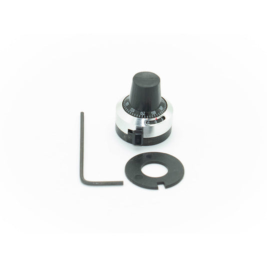 Multi-Turn Indicating Dial Potentiometer Knob for 6.35mm Shaft Black - Electra Traders | Electronic Components & Gadgets India